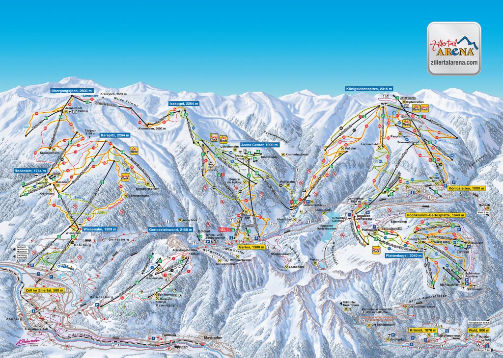 zillertal_arena_mapa